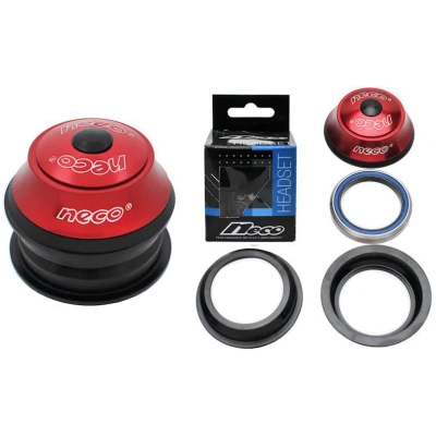 фото - Рулевые чашки Neco H146M 15MM, полуинт, 1-1/8”, 44, красные (C-ST-0034)